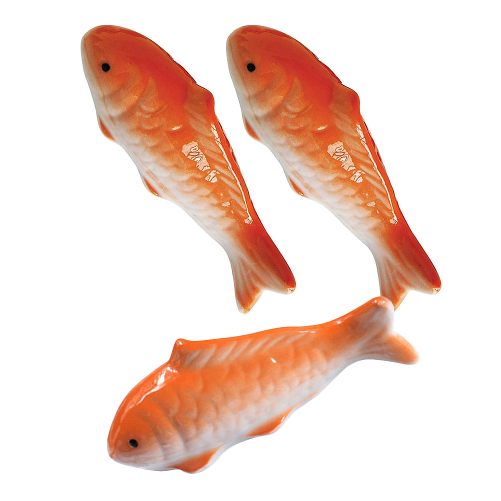 Aquarium Fish Pond - 3Pcs Weatherproof Ceramic Floating Fish Decor