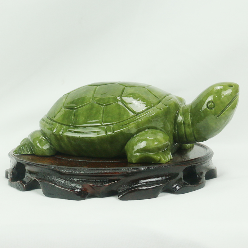 Natural Jade/turtle Sculpture/ - Aquarium Fish Cichlid ulasan dan harga