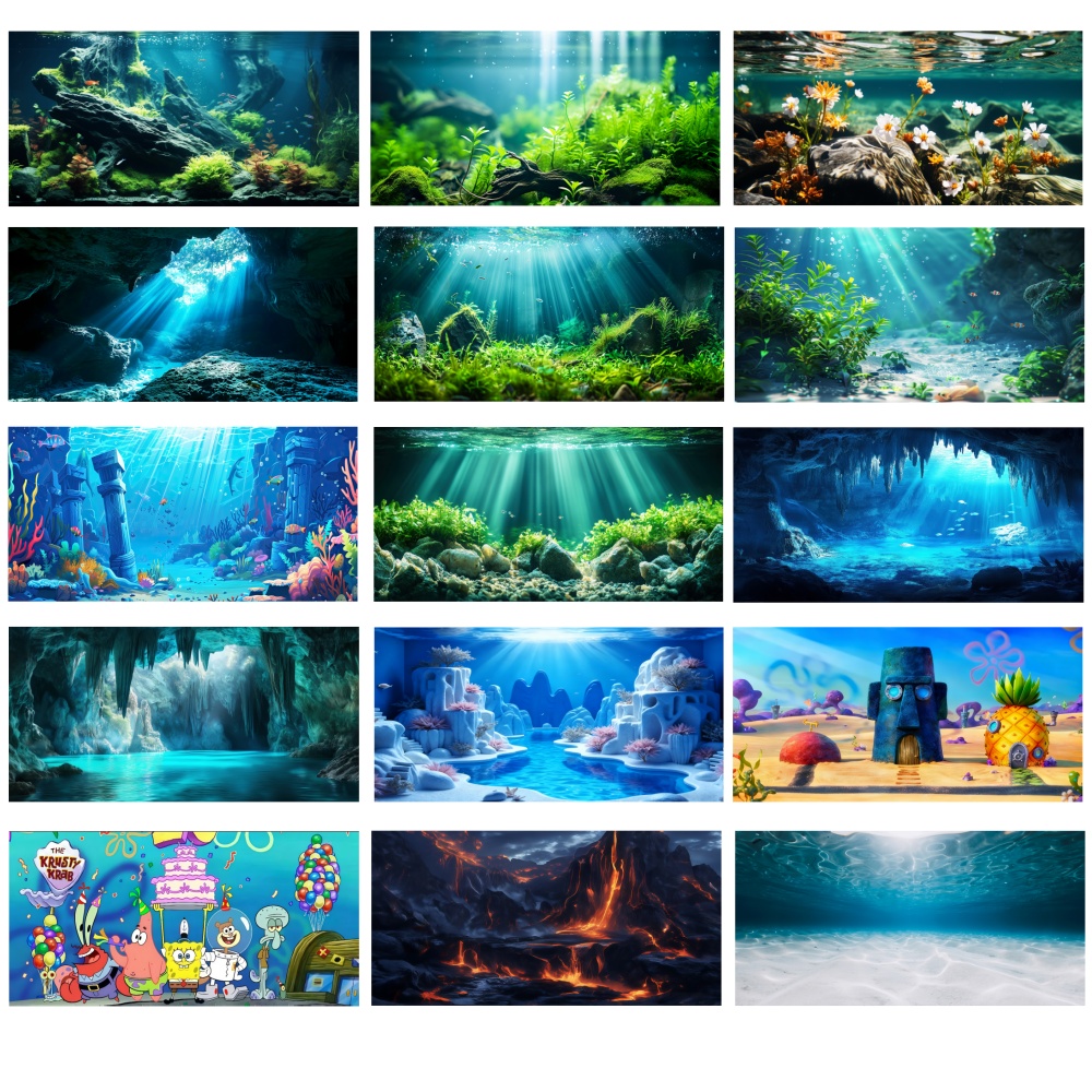 Aquarium Background Sticker 80 - Aquarium Fish Wallpaper Hd ulasan dan harga