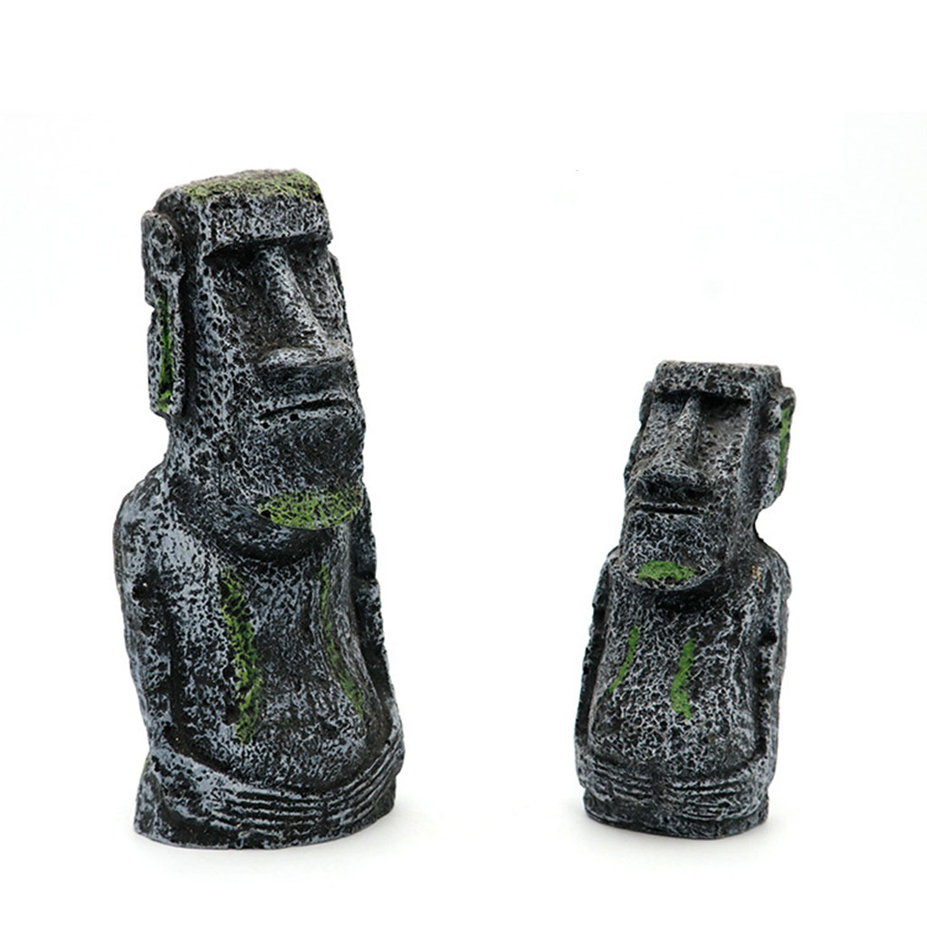 Aquarium Moai Statues Easter I - Aquarium Fish Guppy ulasan dan harga