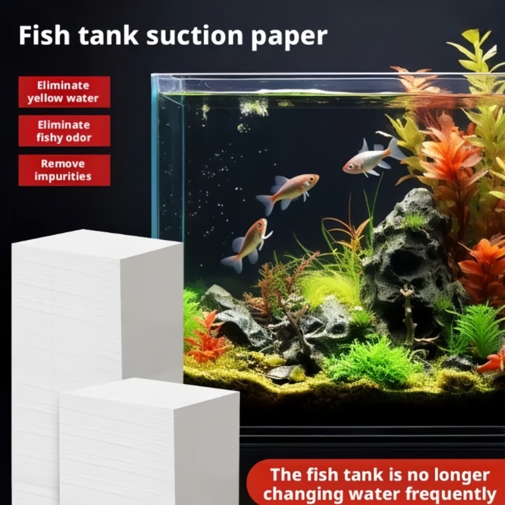 50pcs Fish Tank Absorbing Impu - Aquarium Fish Yellow ulasan dan harga
