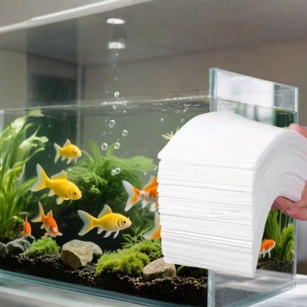 50pcs Fish Tank Absorbing Impu - Aquarium Fish Yellow ulasan dan harga