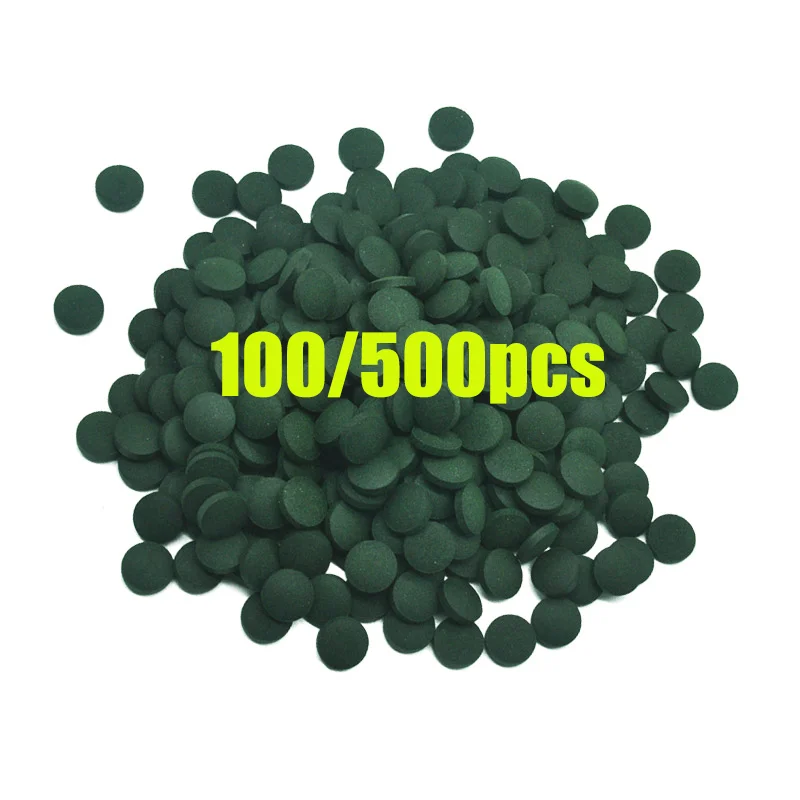 100pcs High Purity Spirulina T - Aquarium Fish Holiday Food ulasan dan harga