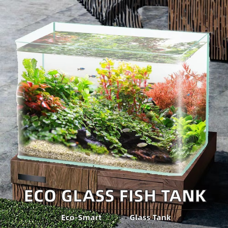 Box Packing Desktop Aquarium U - Aquarium Fish Glass ulasan dan harga