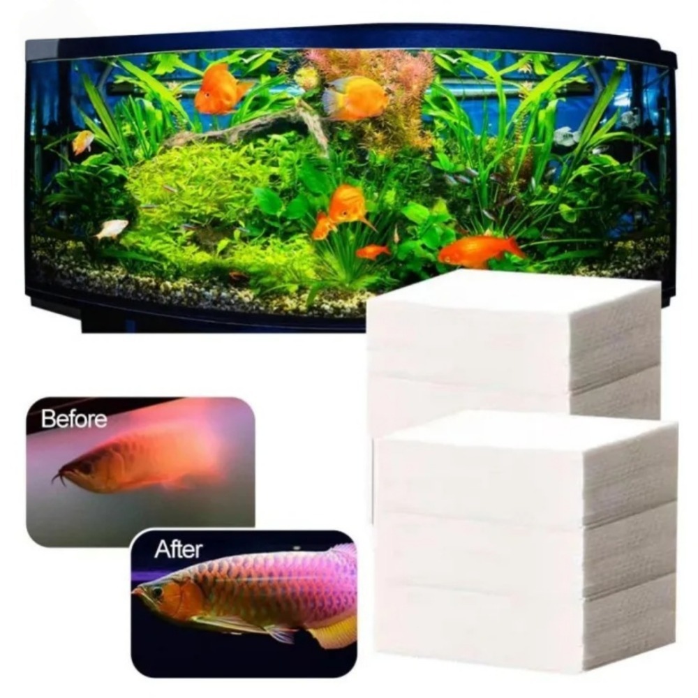 50pcs Multifunctional Filter A - Aquarium Fish Yellow ulasan dan harga