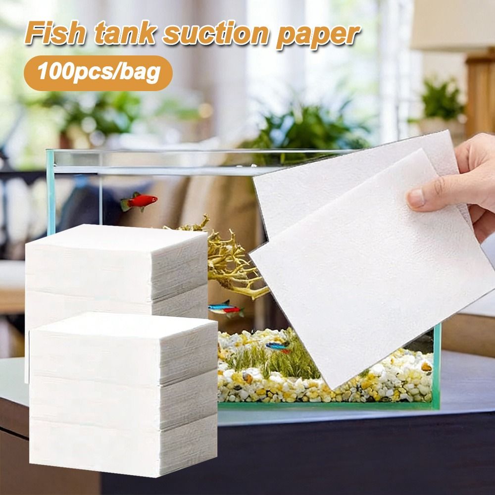 100pcs Multifunctional Aquariu - Aquarium Fish Yellow ulasan dan harga