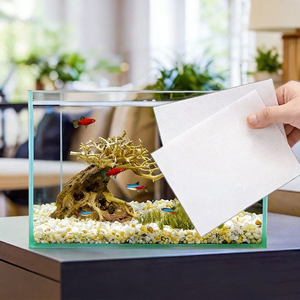100pcs Multifunctional Aquariu - Aquarium Fish Yellow ulasan dan harga