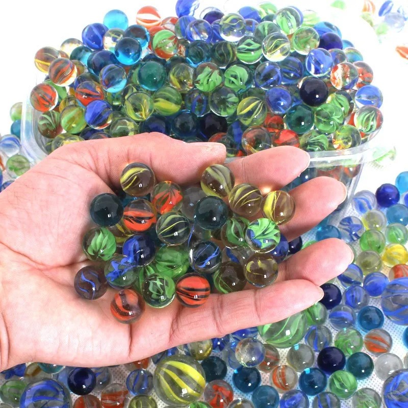 50Pcs 14mm Colorful Glass Marb - Aquarium Fish Glass ulasan dan harga