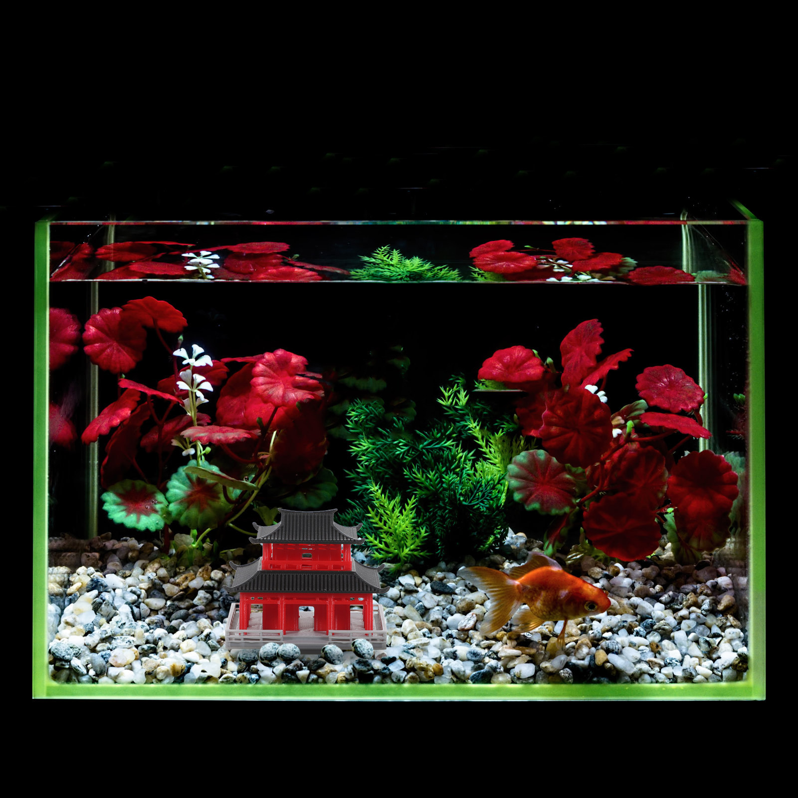Mini Pavilion Pagoda Chinese A - Aquarium Fish In ulasan dan harga