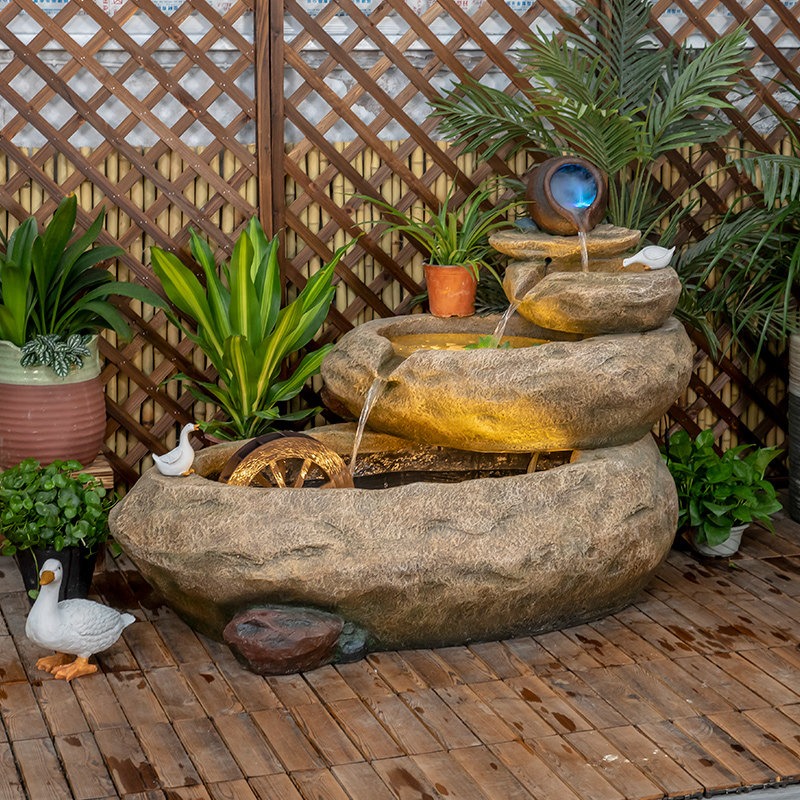 Outdoor Balcony Fish Pond Cour - Aquarium Fish Pond ulasan dan harga