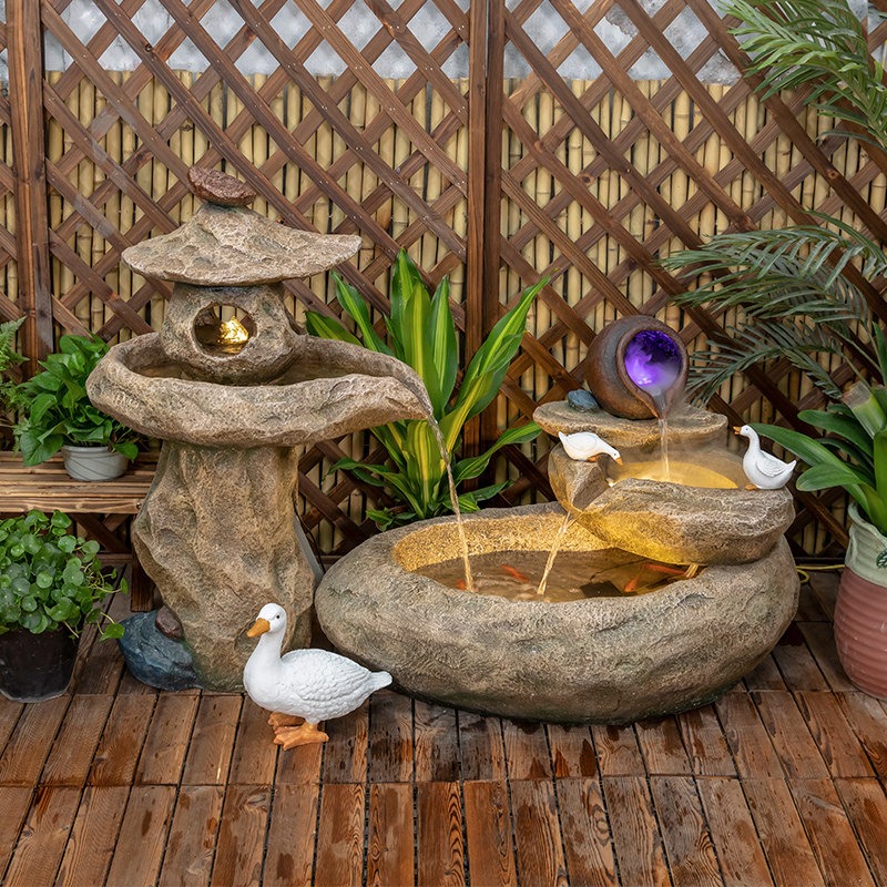 Outdoor Balcony Fish Pond Cour - Aquarium Fish Pond ulasan dan harga