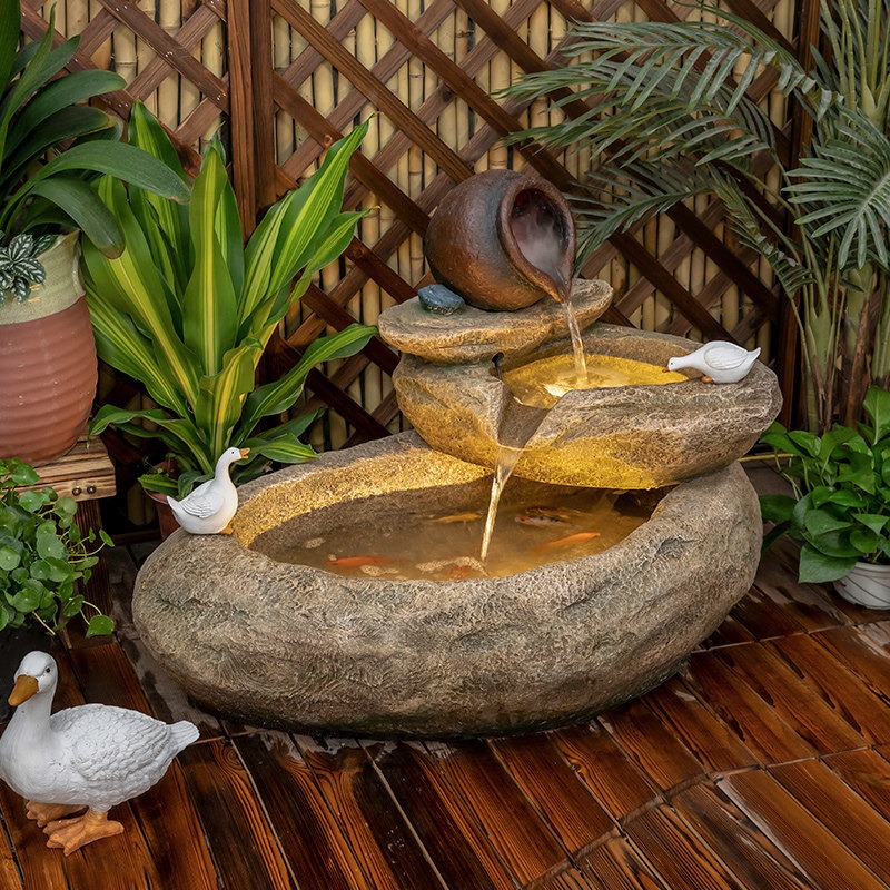Outdoor Balcony Fish Pond Cour - Aquarium Fish Pond ulasan dan harga