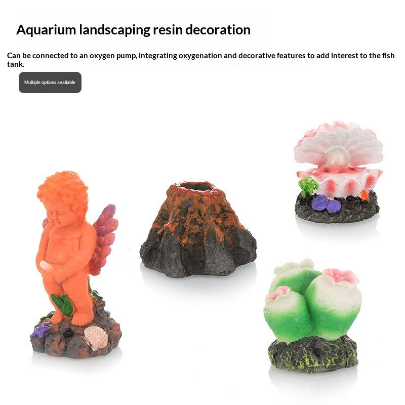Volcano Shaped Aquarium Bubble - Aquarium Fish Cichlid ulasan dan harga