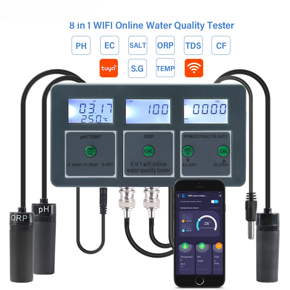 Tuya WiFi Digital PH ORP TDS E - Aquarium Fish In Online ulasan dan harga