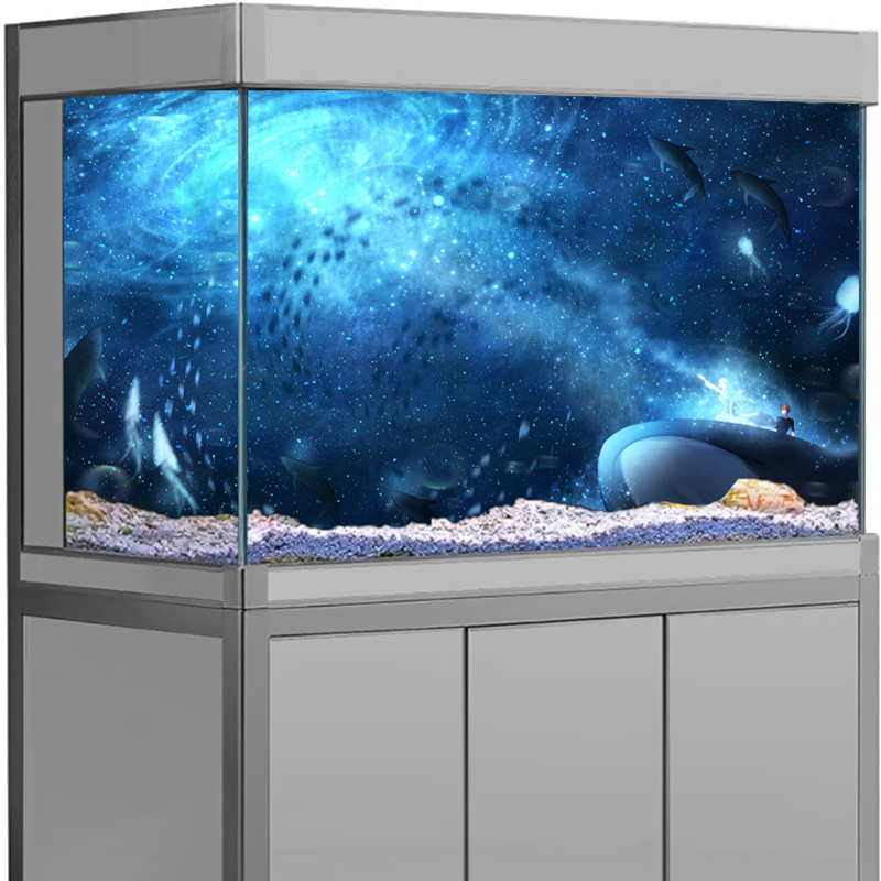 Galaxy Starry Sky PVC Aquarium - Aquarium Fish Wallpaper Hd ulasan dan harga