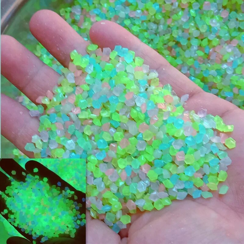 1000pcs 3-5mm Luminous Sand Gl - Aquarium Fish Guppy ulasan dan harga