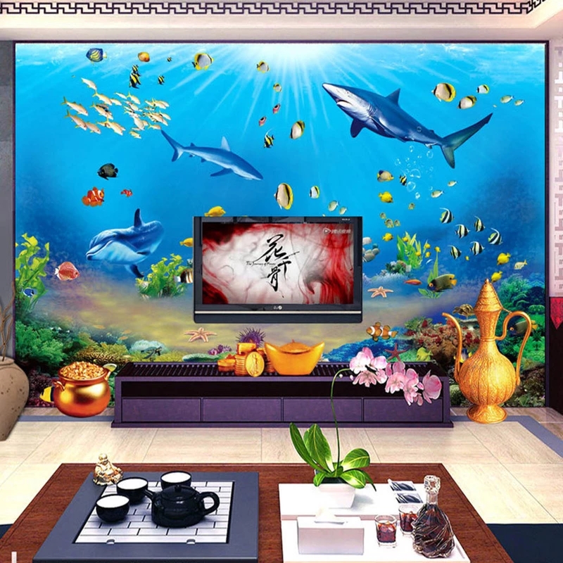 Customized Wallpaper HD Underw - Aquarium Fish Wallpaper Hd ulasan dan harga