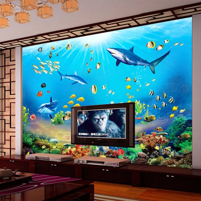 Customized Wallpaper HD Underw - Aquarium Fish Wallpaper Hd ulasan dan harga