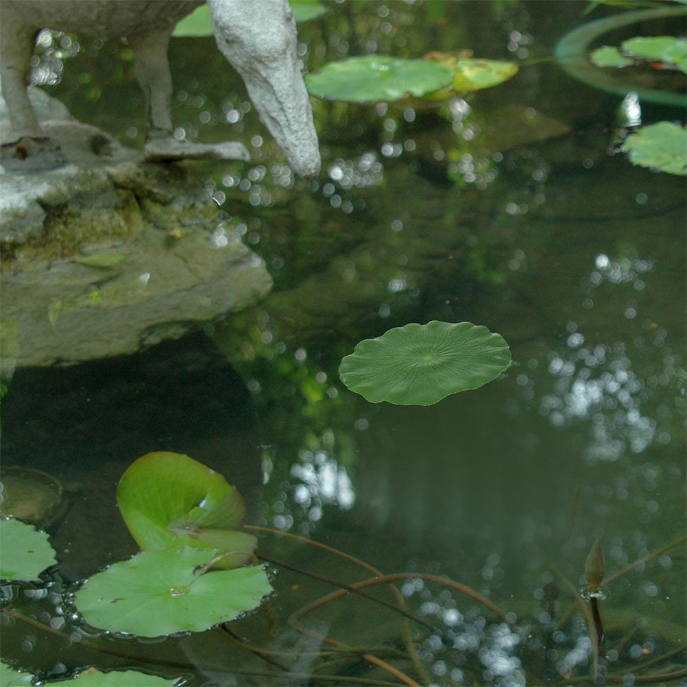 Artificial Lily Pads 15Pcs Rea - Aquarium Fish Pond ulasan dan harga
