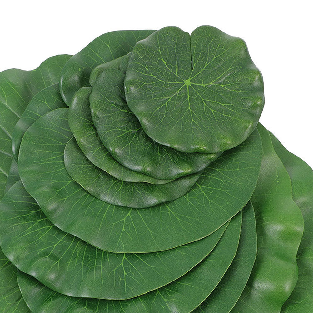 Artificial Lily Pads 15Pcs Rea - Aquarium Fish Pond ulasan dan harga