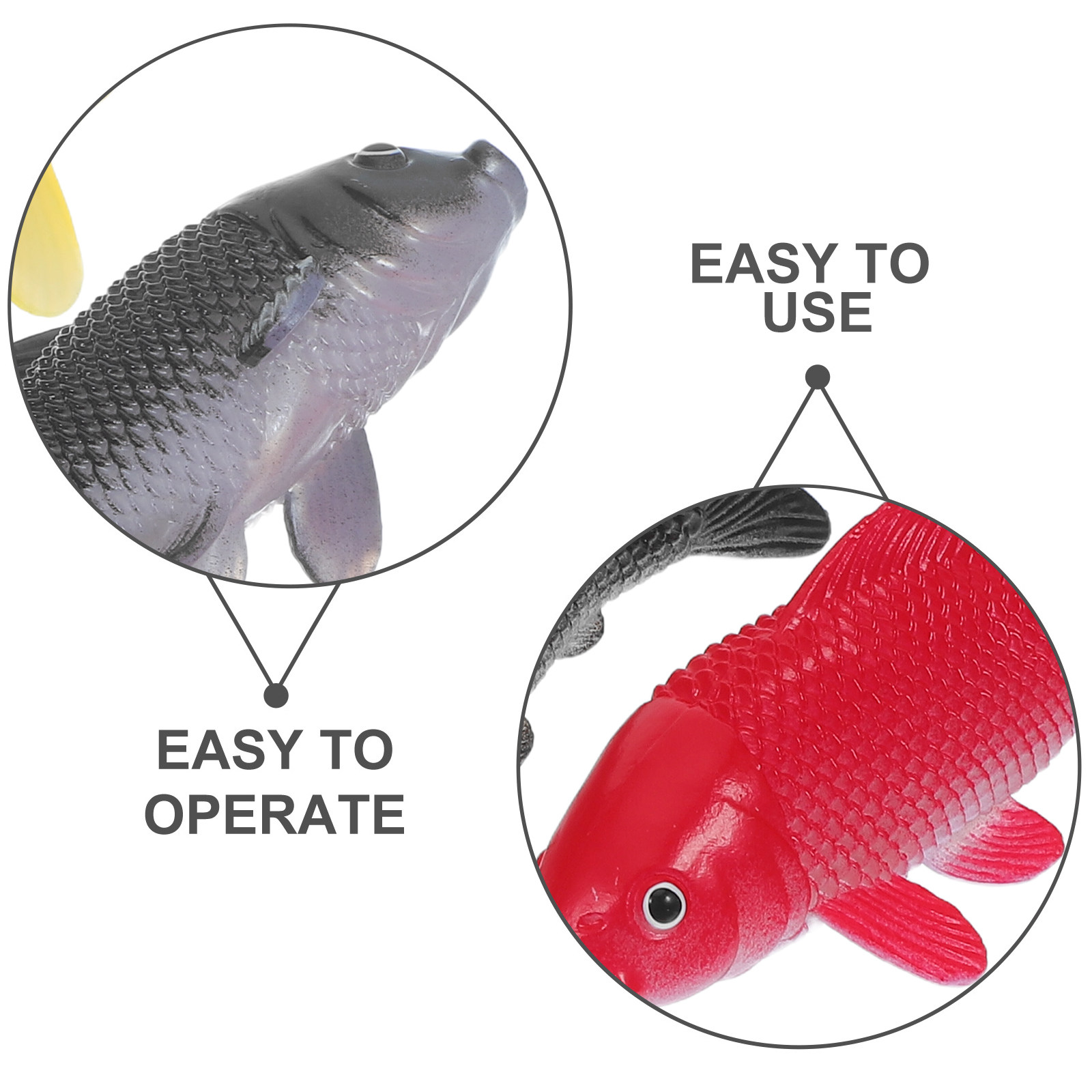 3pcs Fish Crafts Toys Realisti - Aquarium Fish Pond ulasan dan harga