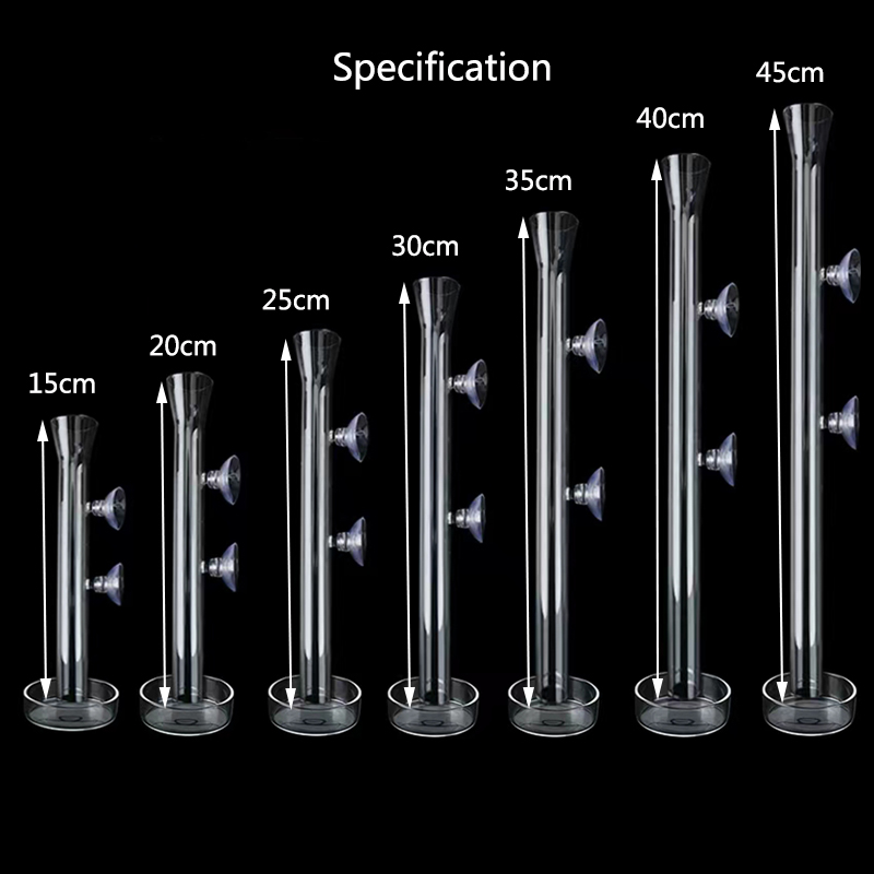 Glass Aquarium Feeder Tube Dis - Aquarium Fish Holiday Food ulasan dan harga