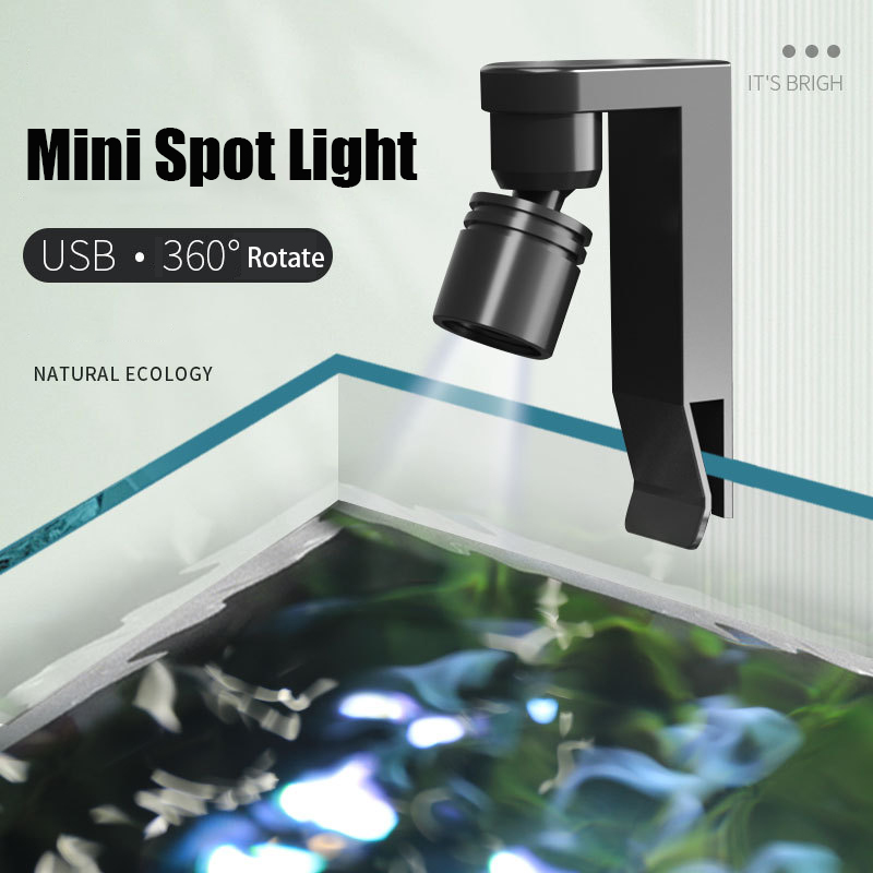 USB Clamp Light Waterproof Whi - Aquarium Fish Yellow ulasan dan harga