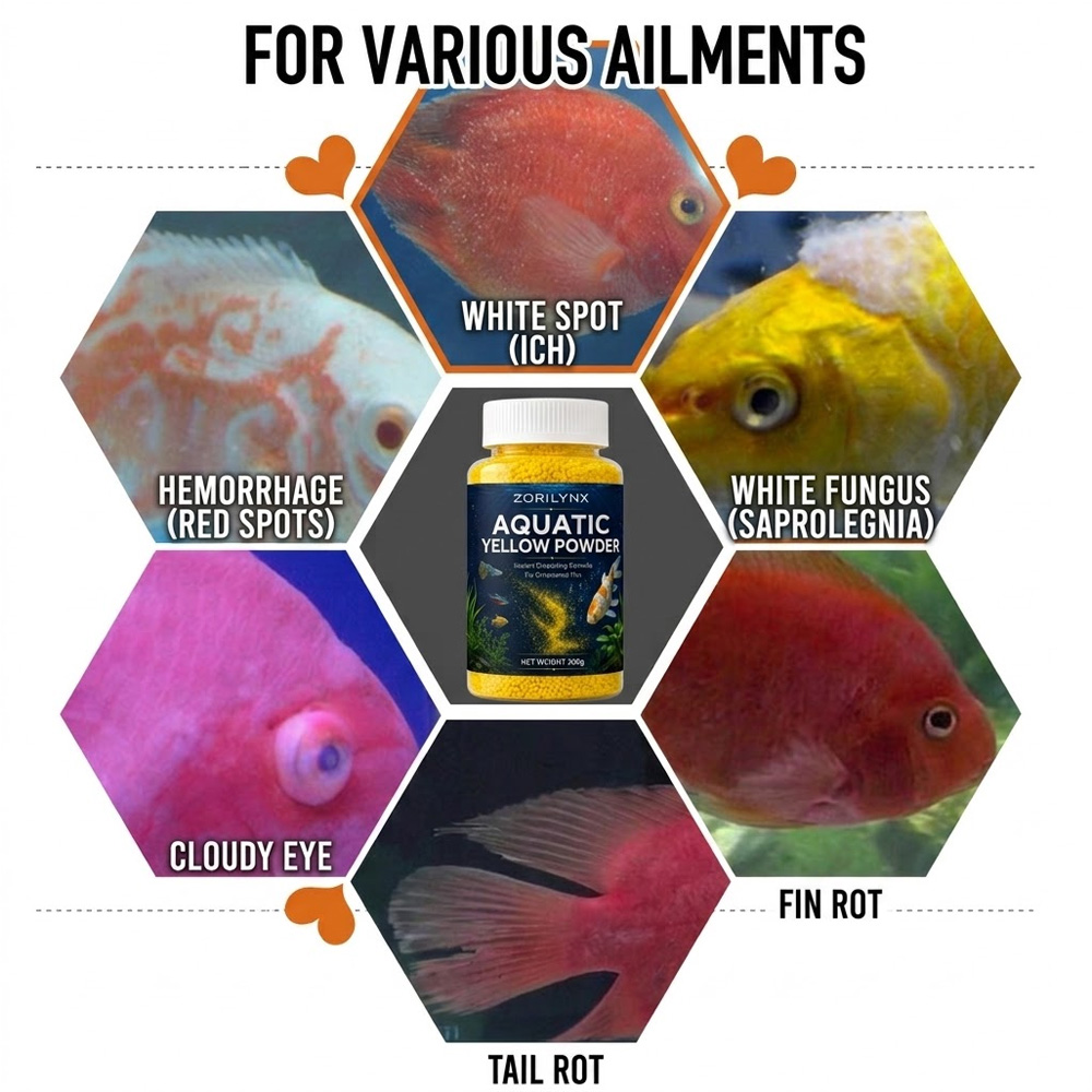 Aquatic Yellow Powder Instant  - Aquarium Fish Yellow ulasan dan harga