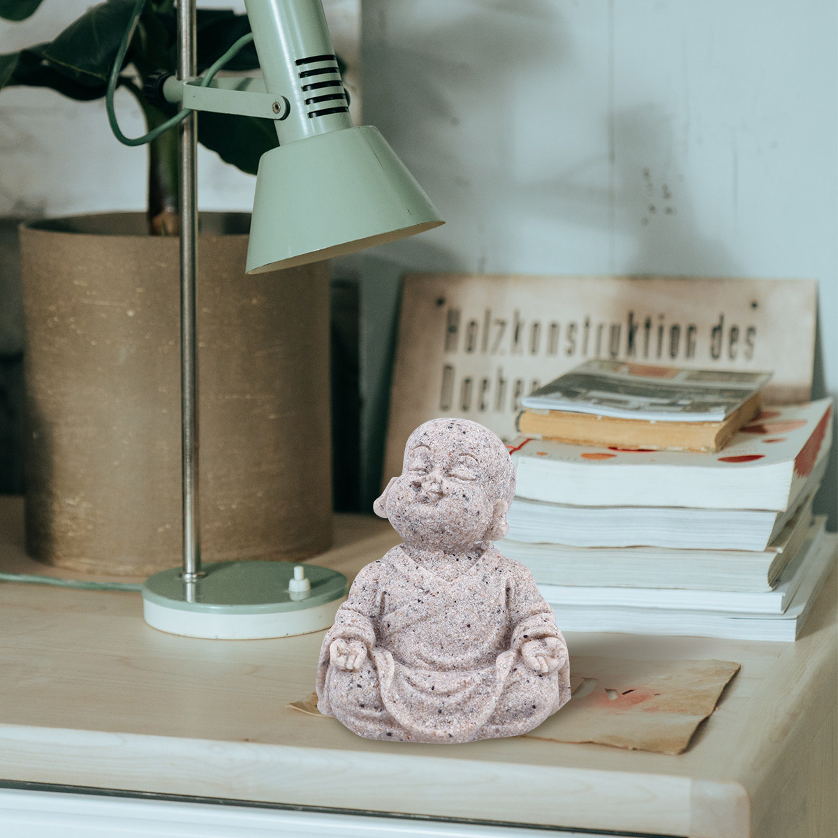 1Pcs Resin Sandstone Maitreya  - Aquarium Fish In ulasan dan harga