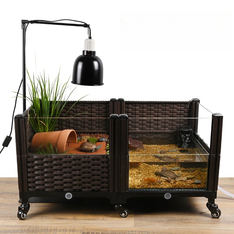 Eco Turtle Tank with Basking P - Aquarium Fish Yellow ulasan dan harga