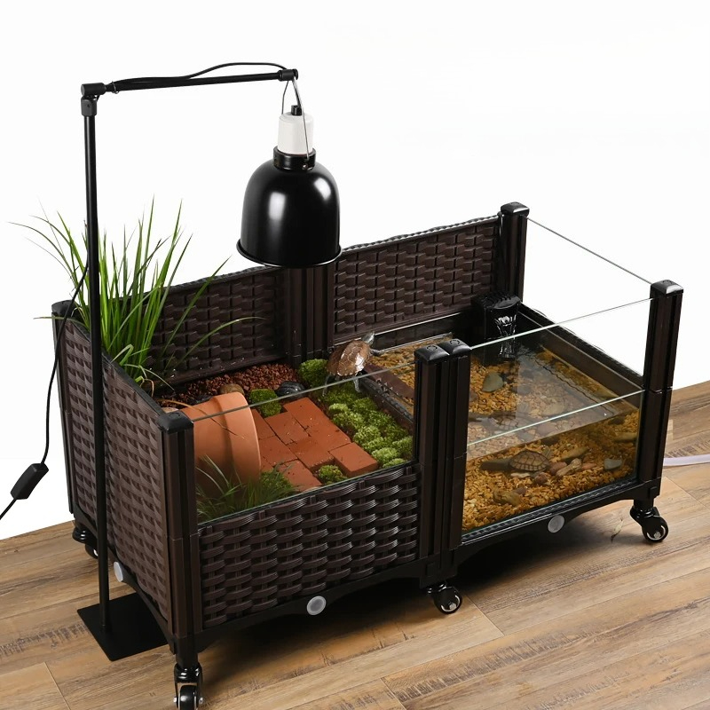 Eco Turtle Tank with Basking P - Aquarium Fish Yellow ulasan dan harga