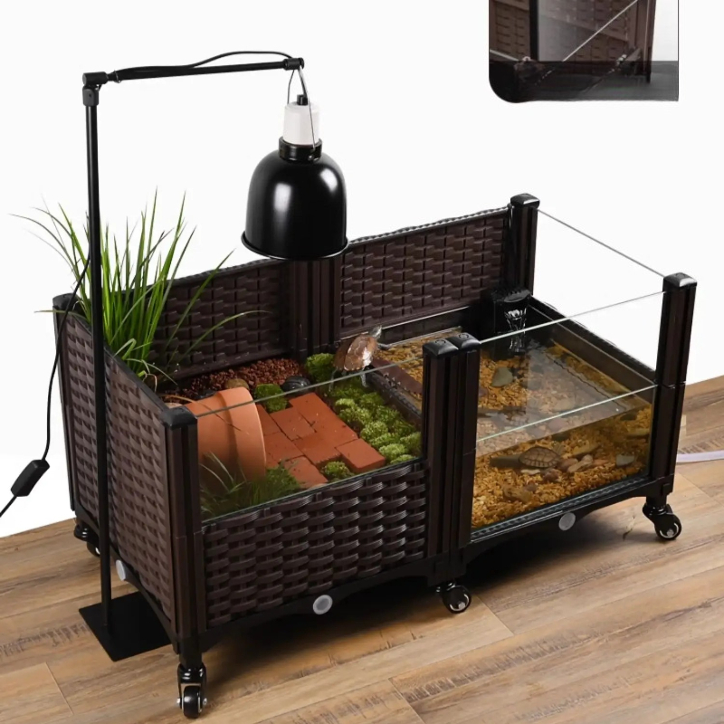 Eco Turtle Tank with Basking P - Aquarium Fish Yellow ulasan dan harga