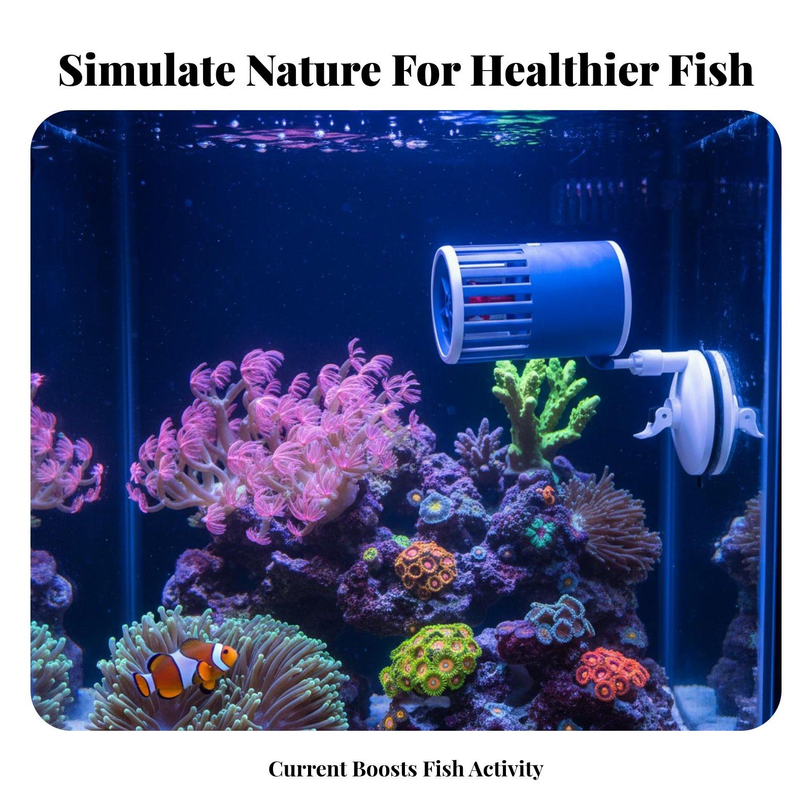 Fish Tank Wave Maker Submersib - Aquarium Fish Rate ulasan dan harga
