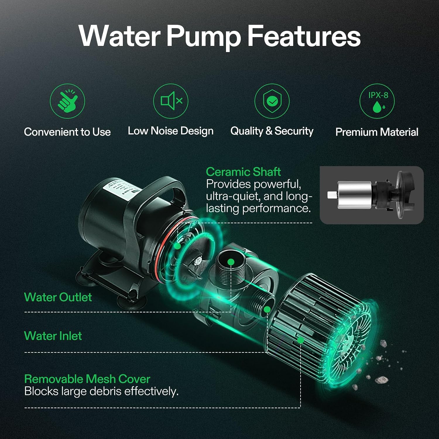 1600GPH Sub Water Pump for Pon - Aquarium Fish Pond ulasan dan harga