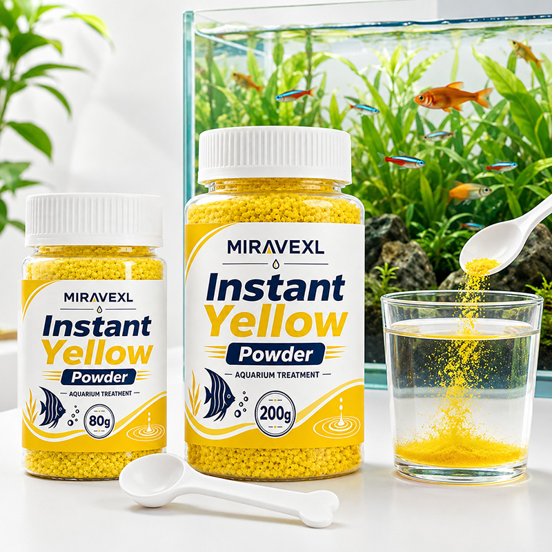 MIRAVEXL Fast Dissolve Yellow  - Aquarium Fish Yellow ulasan dan harga