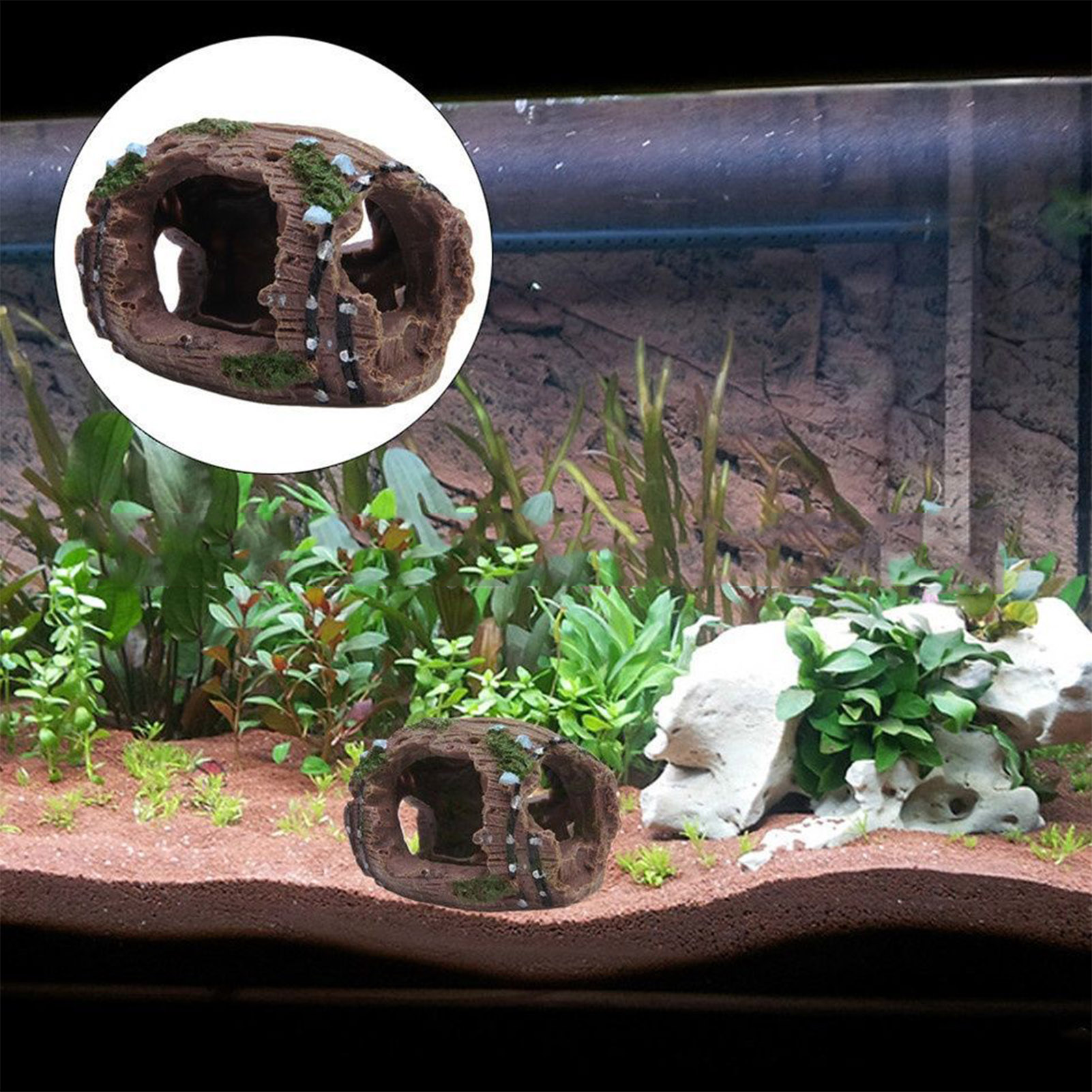 Resin Aquarium Ornaments Decor - Aquarium Fish Cichlid ulasan dan harga