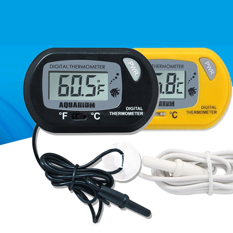 1PC 58*37mm Fish Tank Digital  - Aquarium Fish Yellow ulasan dan harga