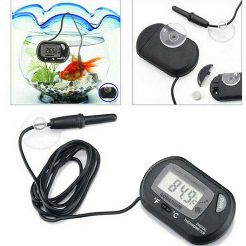 1PC 58*37mm Fish Tank Digital  - Aquarium Fish Yellow ulasan dan harga