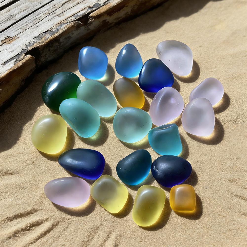 Round Fish Tank Pebbles Polish - Aquarium Fish Glass ulasan dan harga